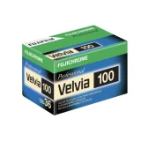 Fujichrome Velvia 100 film packaging